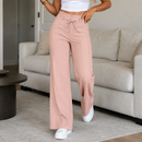 (Compre 1 e Leve 2) Calça Pantalona Julie em Malha de Seda Gelo e Poliéster