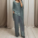 Conjunto Lumina™ com Caimento Fluido e Detalhes Brilhantes