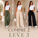(Compre 2 e Leve 3) Calça Pantalona Julie em Malha de Seda Gelo e Poliéster